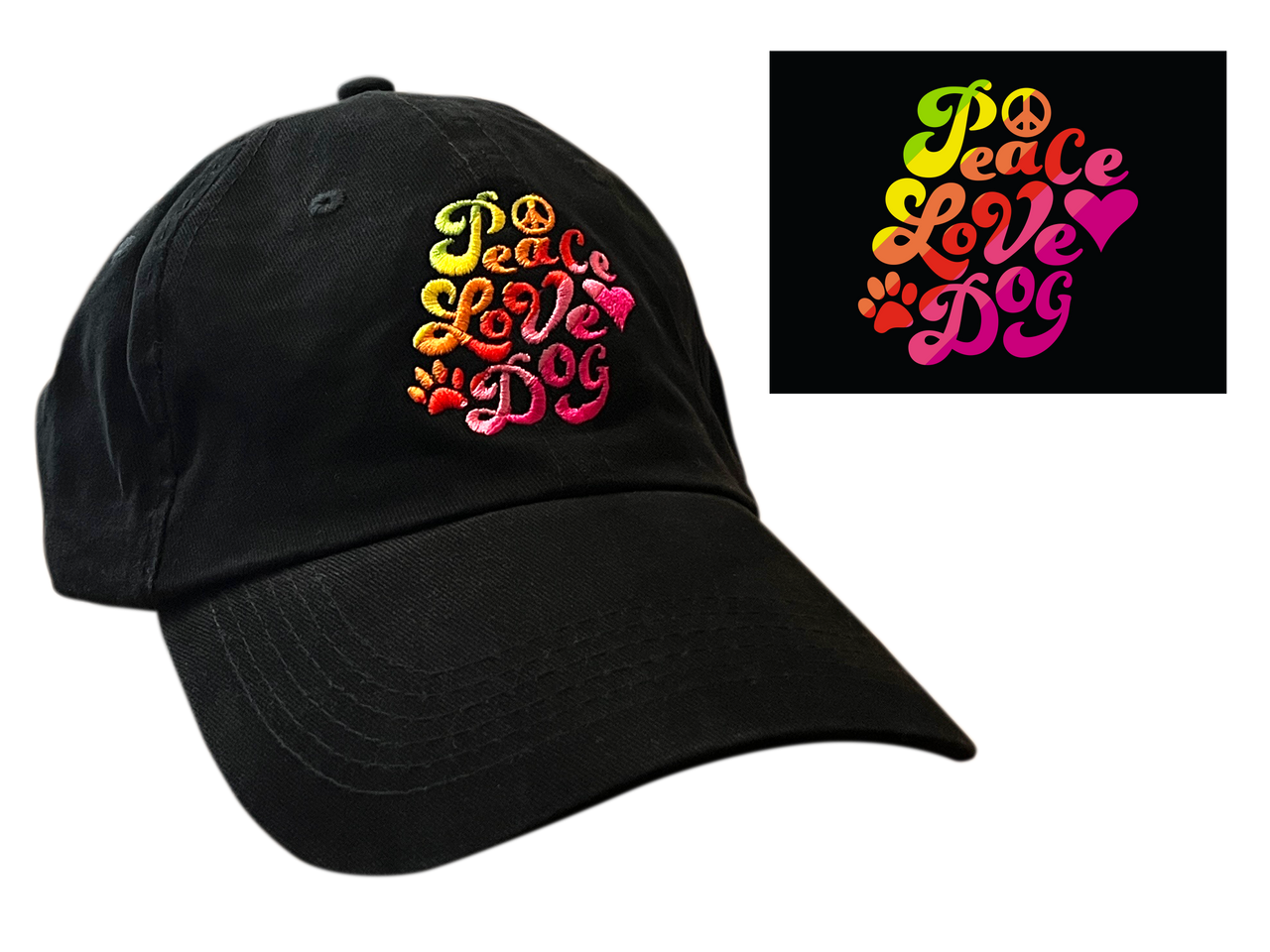 Ball Cap - Peace Love Dog