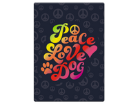Thumbnail for Rectangle Magnet - Peace Love Dog