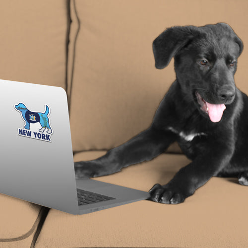 New York Dog 3" Sticker