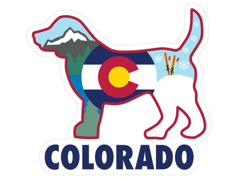 Colorado Dog 3" Sticker