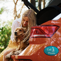 Thumbnail for Oval Car Magnet - Cat Mom