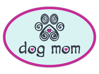 Thumbnail for Oval Car Magnet - Dog Mom