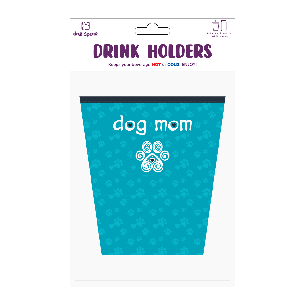 Large Drinkware Holder - Dog Mom