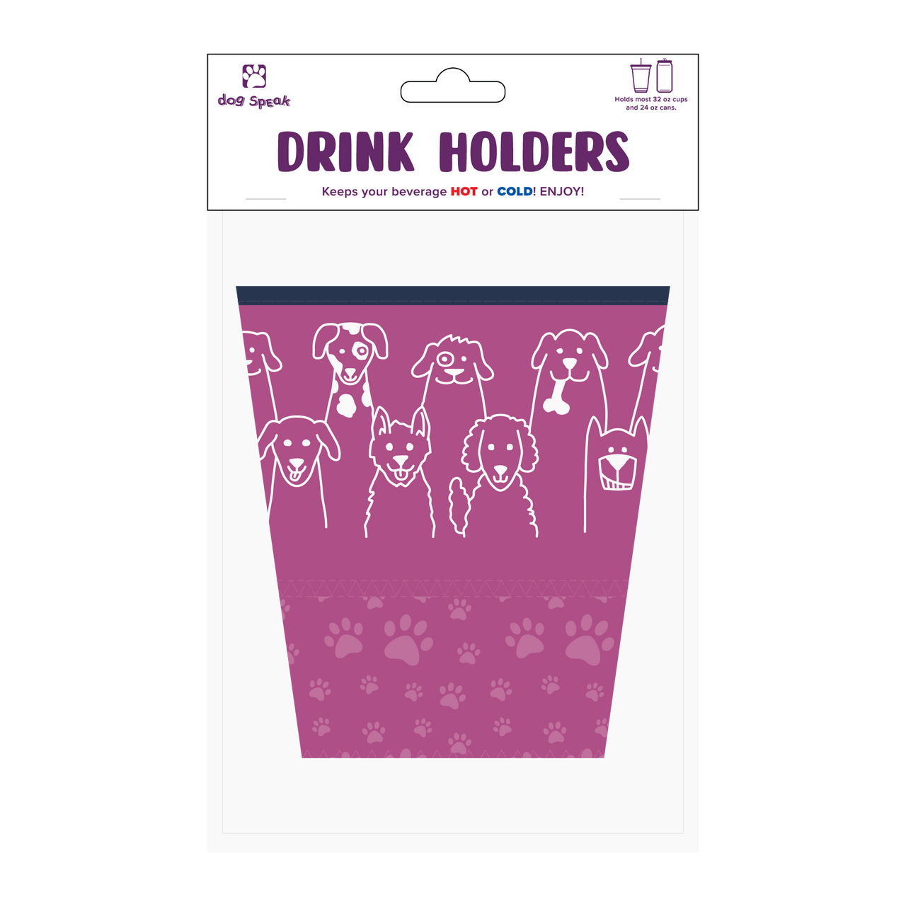 Large Drinkware Holder - Dog Group