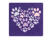 Thumbnail for Absorbent Stone Coaster - Heart Paws