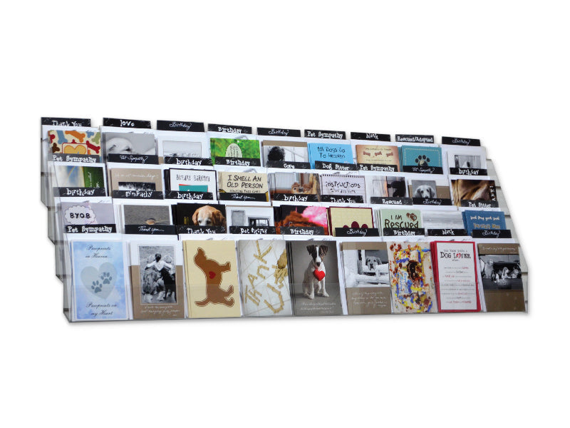 36 Card Counter/Slat for Wall Assortment w/ Display!