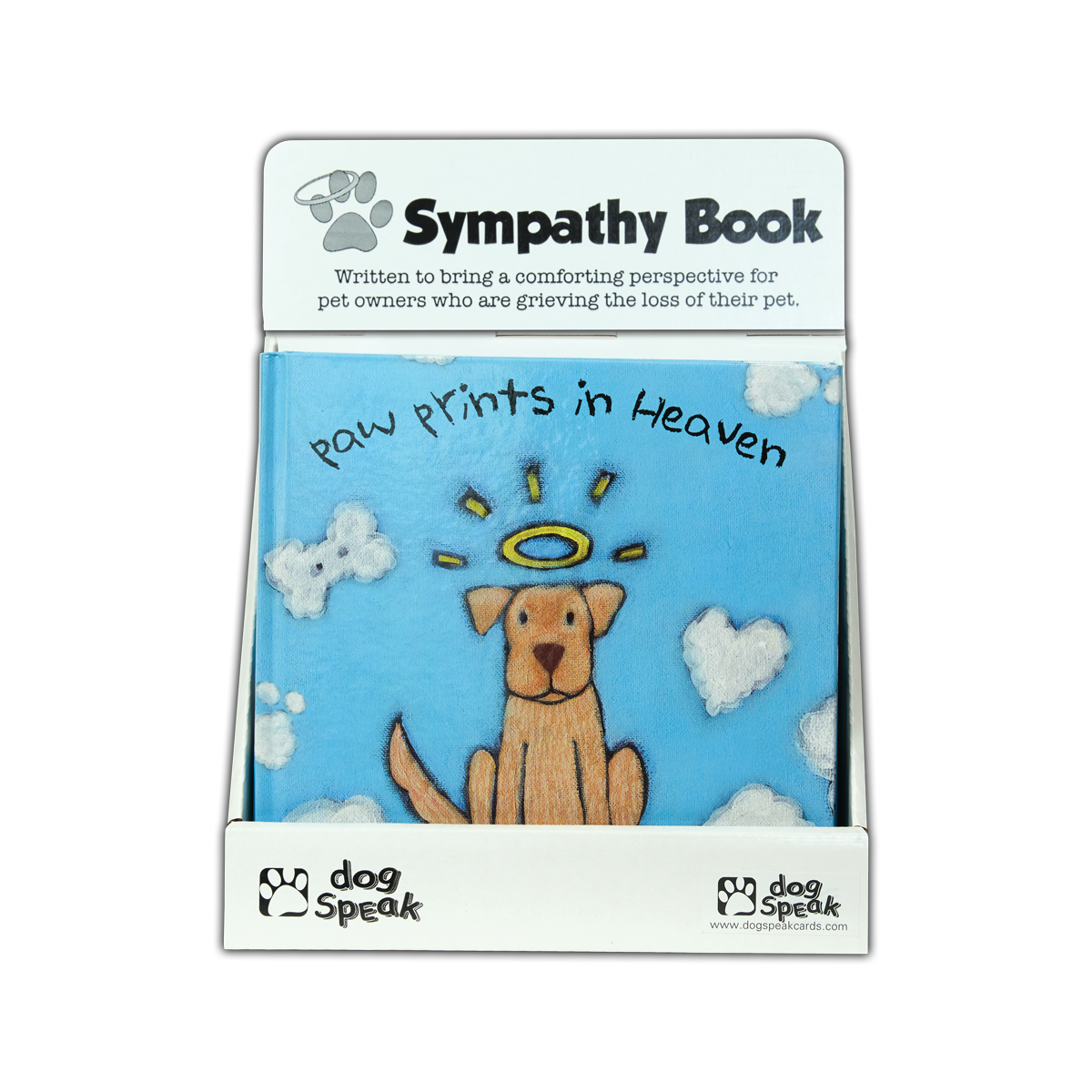 Pet Sympathy Book - Paw Prints in Heaven - 12 Books w/ FREE Display!