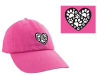 Thumbnail for Ball Cap - Heart with Paws