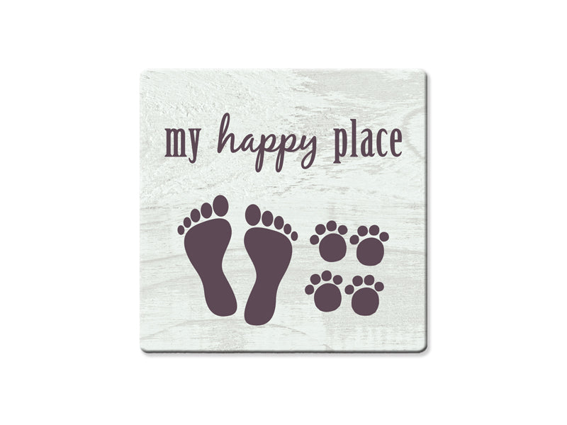Absorbent Stone Coaster - My Happy Place