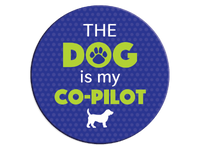 Thumbnail for Absorbent Stone Car Coaster - The Dog is My Co-Pilot
