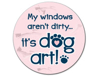 Thumbnail for Absorbent Stone Car Coaster - My Windows Aren't Dirty...It's Dog Art!