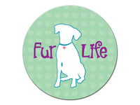 Thumbnail for Absorbent Stone Car Coaster - Fur Life (Dog)