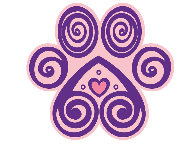 Paw Icon (on Dog Mom) 3" Sticker