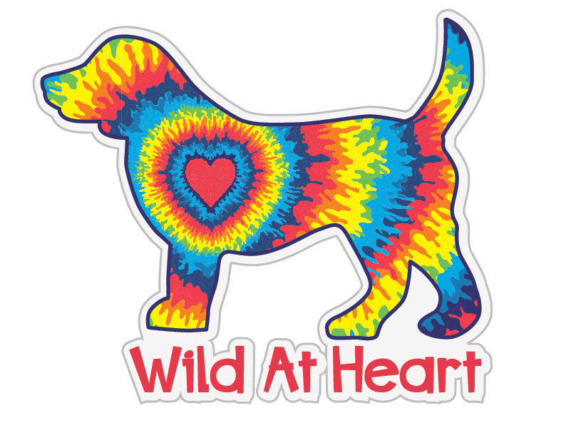 Wild at Heart Dog 3" Sticker