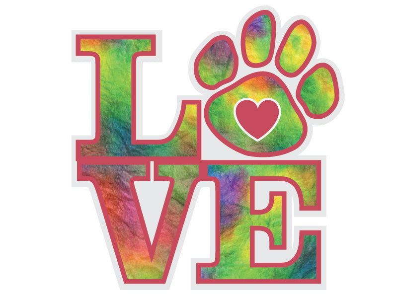 LOVE 3" Sticker