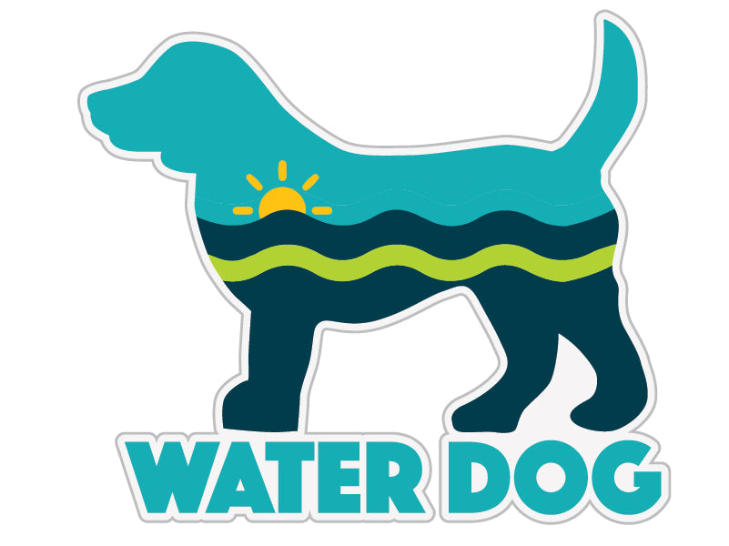 Water Dog 3" Sticker