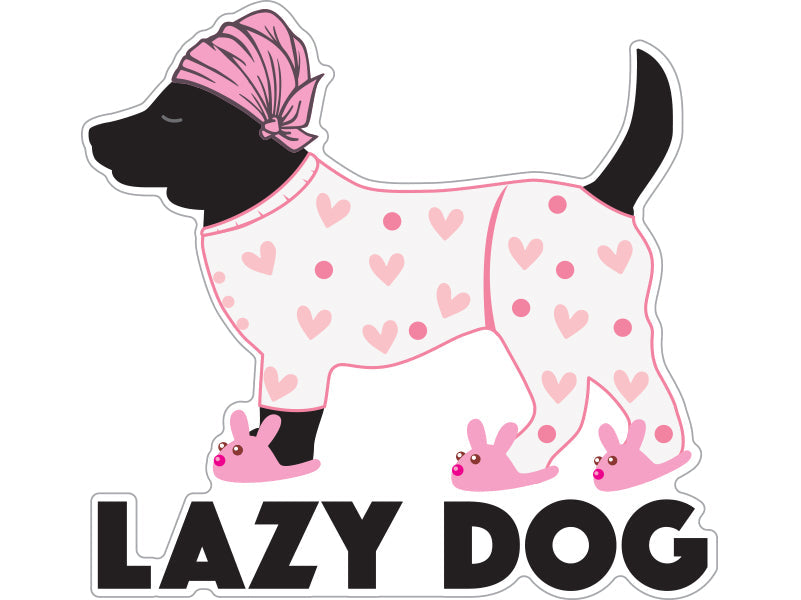 Lazy Dog 3" Sticker