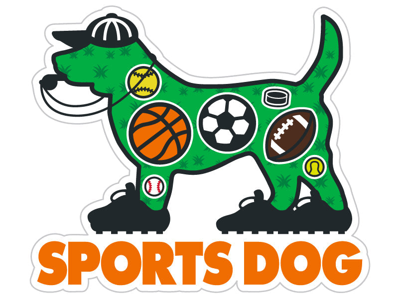 Sports Dog 3” Sticker