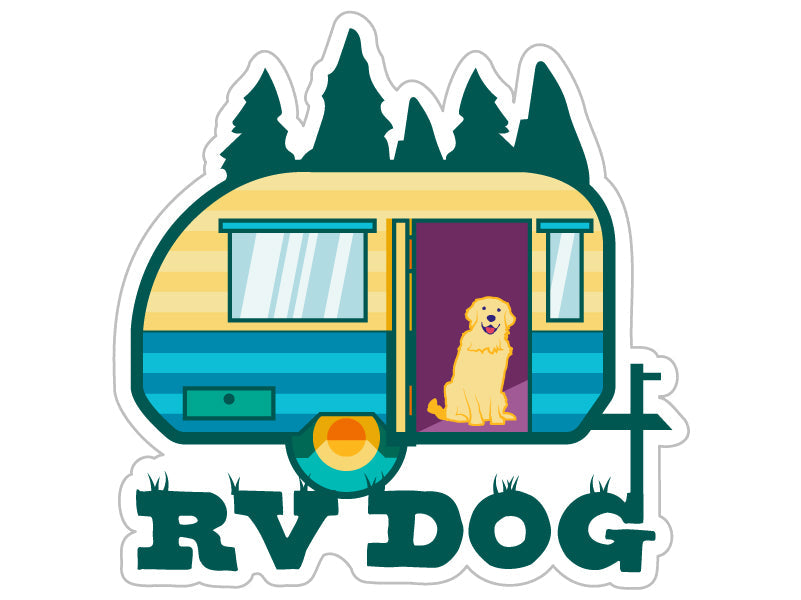 RV Dog 3” Sticker