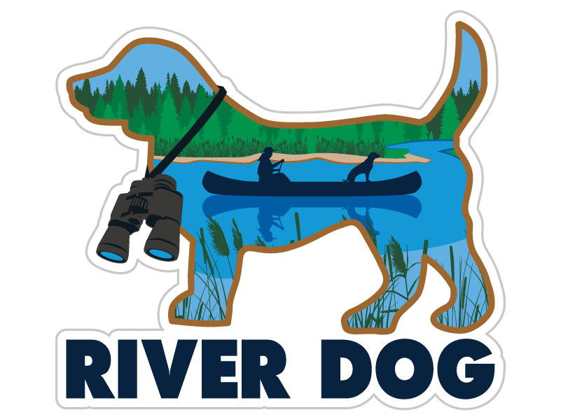 River Dog 3” Sticker