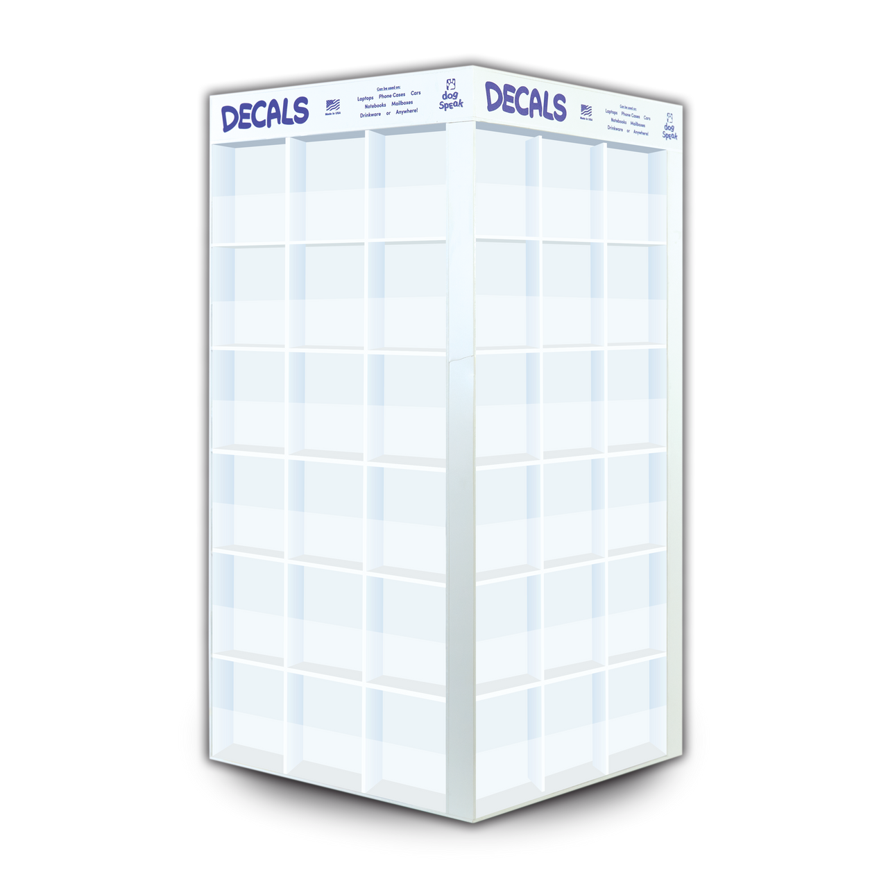 Sticker Display ONLY - No Stickers Included - Holds 72 Designs