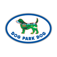 Thumbnail for Oval Shaped Magnet - Dog Park Dog