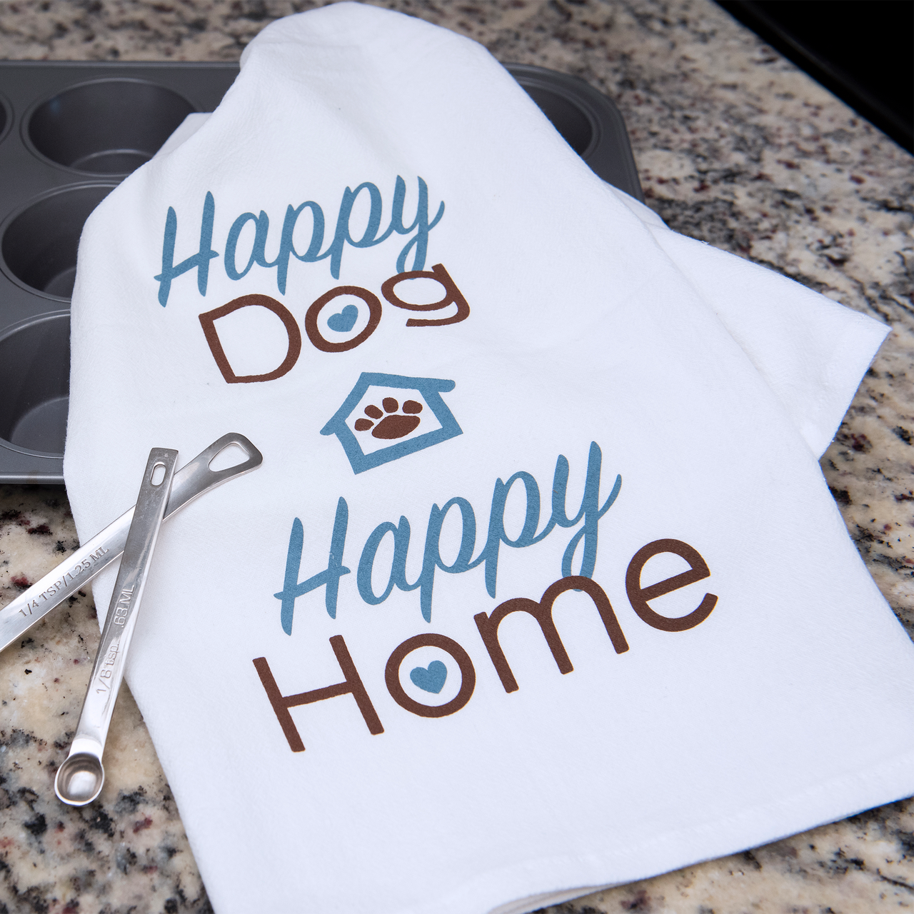 Kitchen Towel - Happy Dog Happy Home