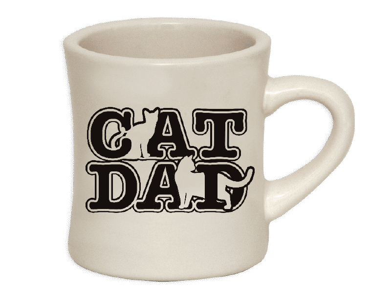 Diner Mugs - Cat Dad