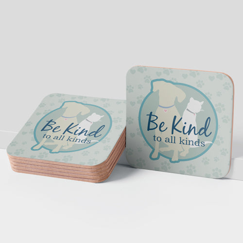 Cork Coaster - Be Kind to All Kinds