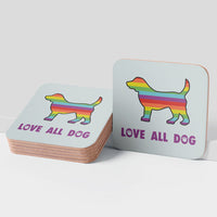 Thumbnail for Cork Coaster - Love All Dog