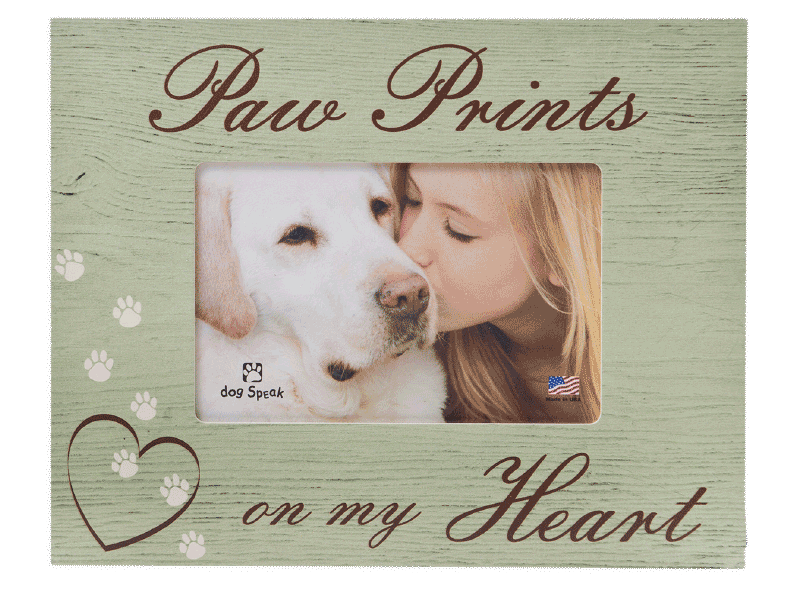 Horizontal - Paw Prints on my Heart