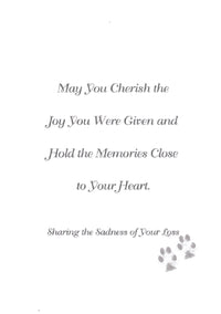Thumbnail for Sympathy Dog Card - I Gave You Shelter. You Gave Me Joy.