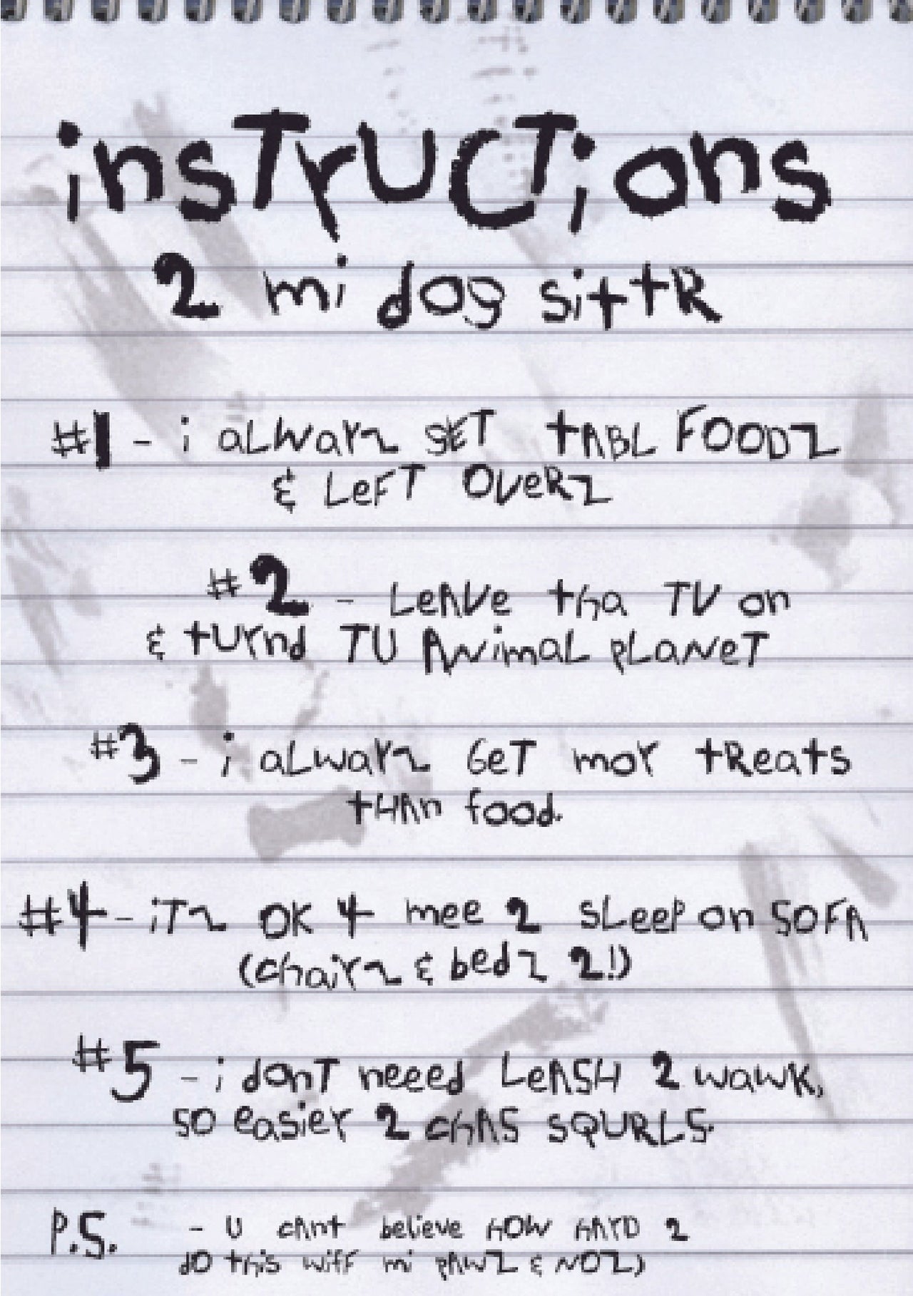 Pet Sitter - Instructions 2 Mi