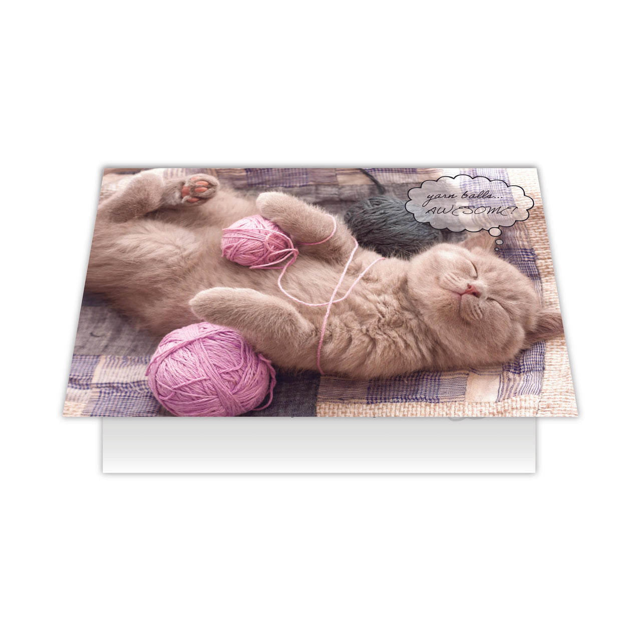 Birthday Cat - Yarn Balls...AWESOME!