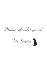 Thumbnail for Sympathy Card Cat - Time Will Heal