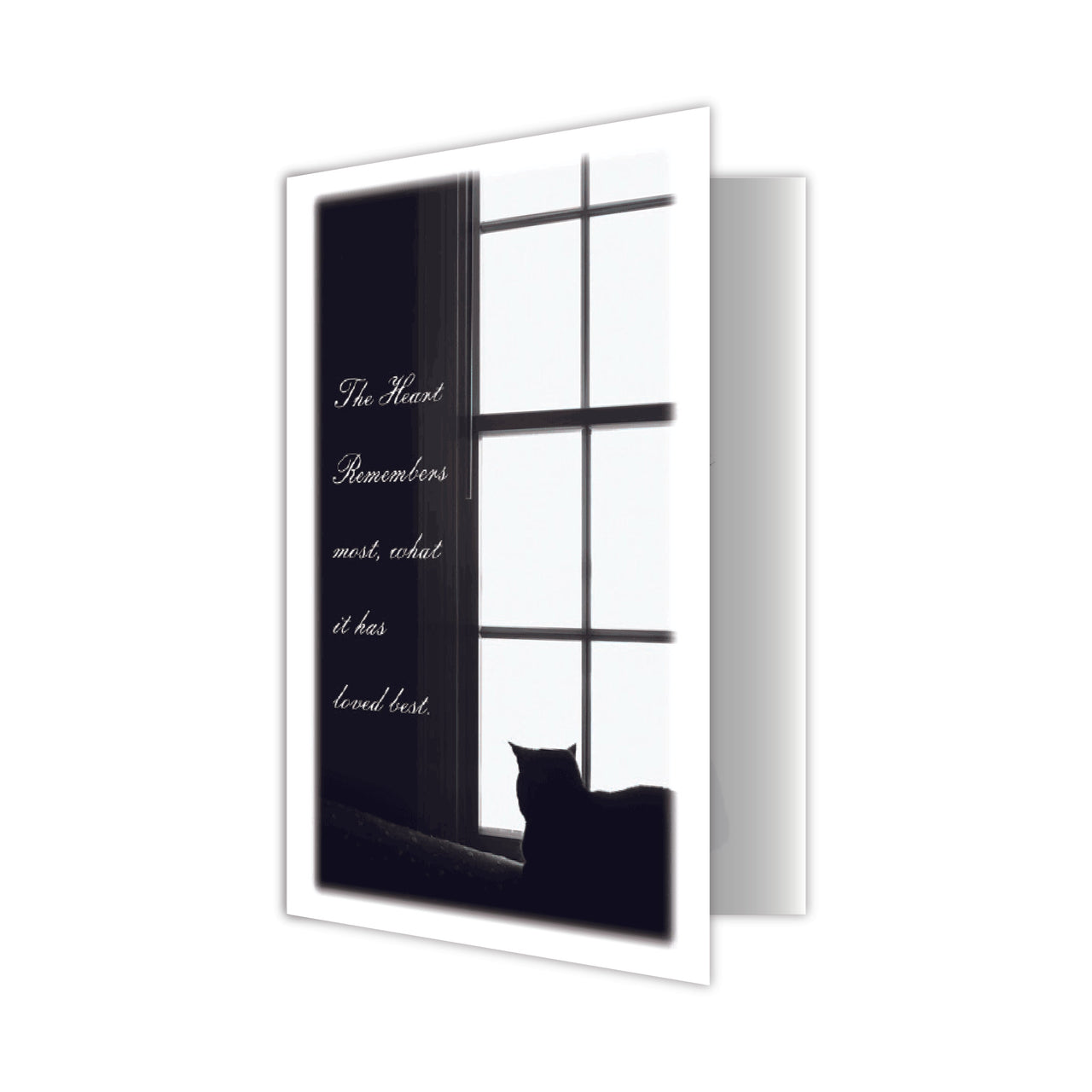 Sympathy Card Cat - The Heart Remembers