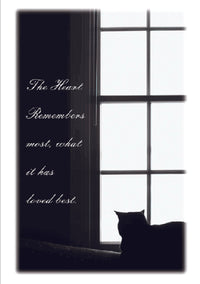 Thumbnail for Sympathy Card Cat - The Heart Remembers
