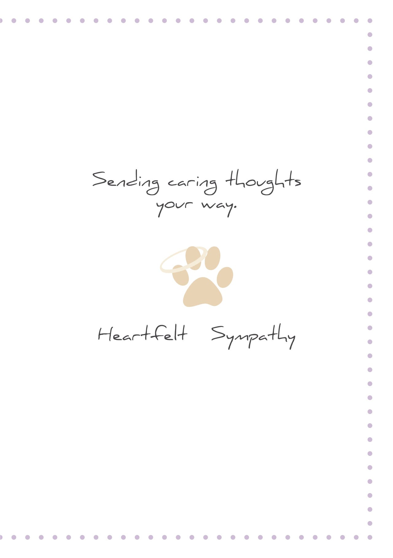 Pet Sympathy Card - If There Ever Comes A Day
