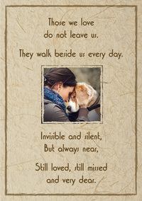 Thumbnail for Sympathy Dog Card - Those We Love Do Not Leave Us