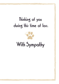 Thumbnail for Sympathy Dog Card - Those We Love Do Not Leave Us