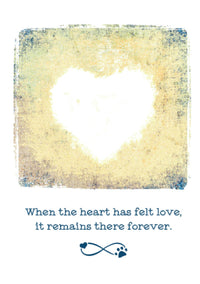 Thumbnail for Sympathy Card - When the Heart Has Felt Love