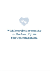 Thumbnail for Sympathy Card - When the Heart Has Felt Love