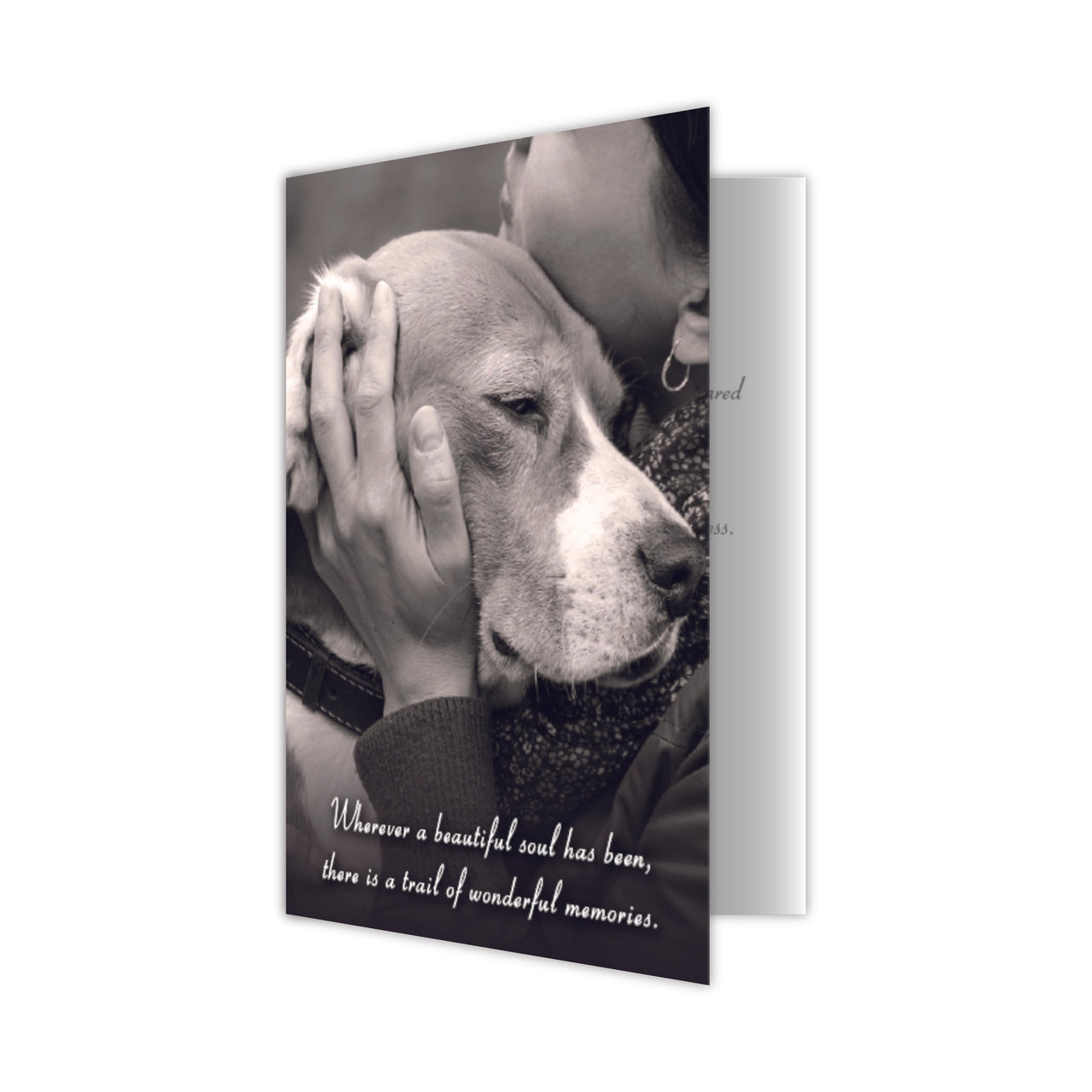 Sympathy Card - Wherever a Beautiful Soul Has Been