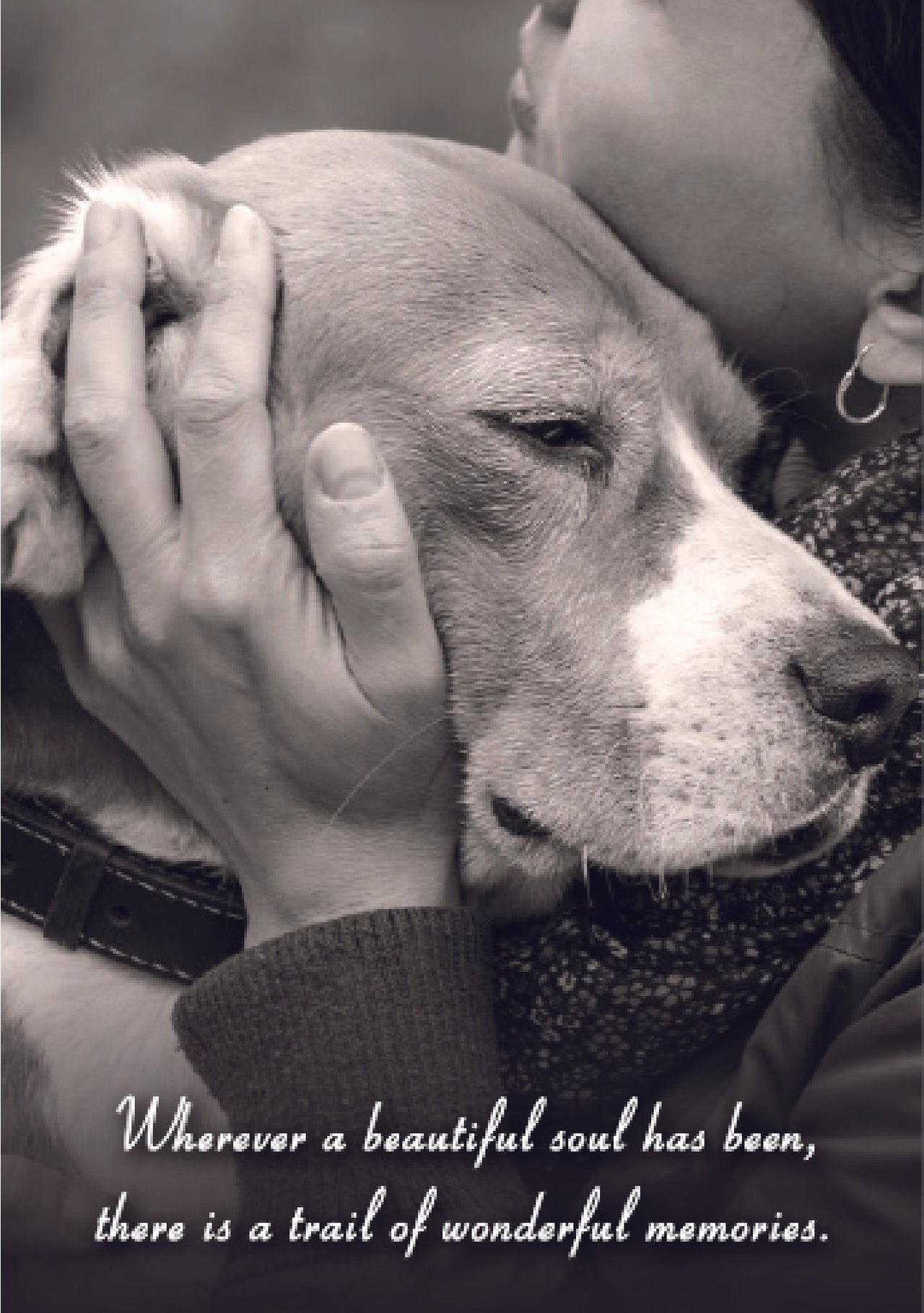 Sympathy Card - Wherever a Beautiful Soul Has Been