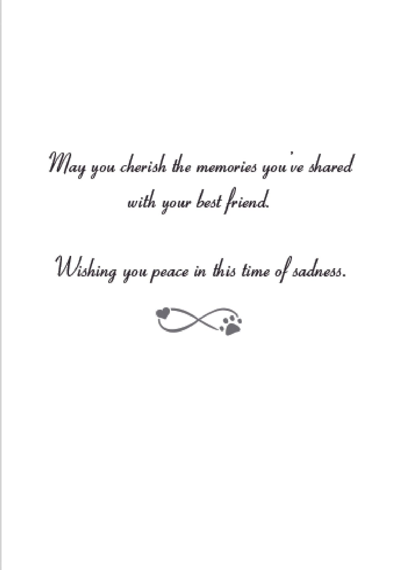 Sympathy Card - Wherever a Beautiful Soul Has Been