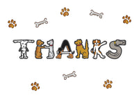 Thumbnail for 8193 Thanks Dog Figures Front