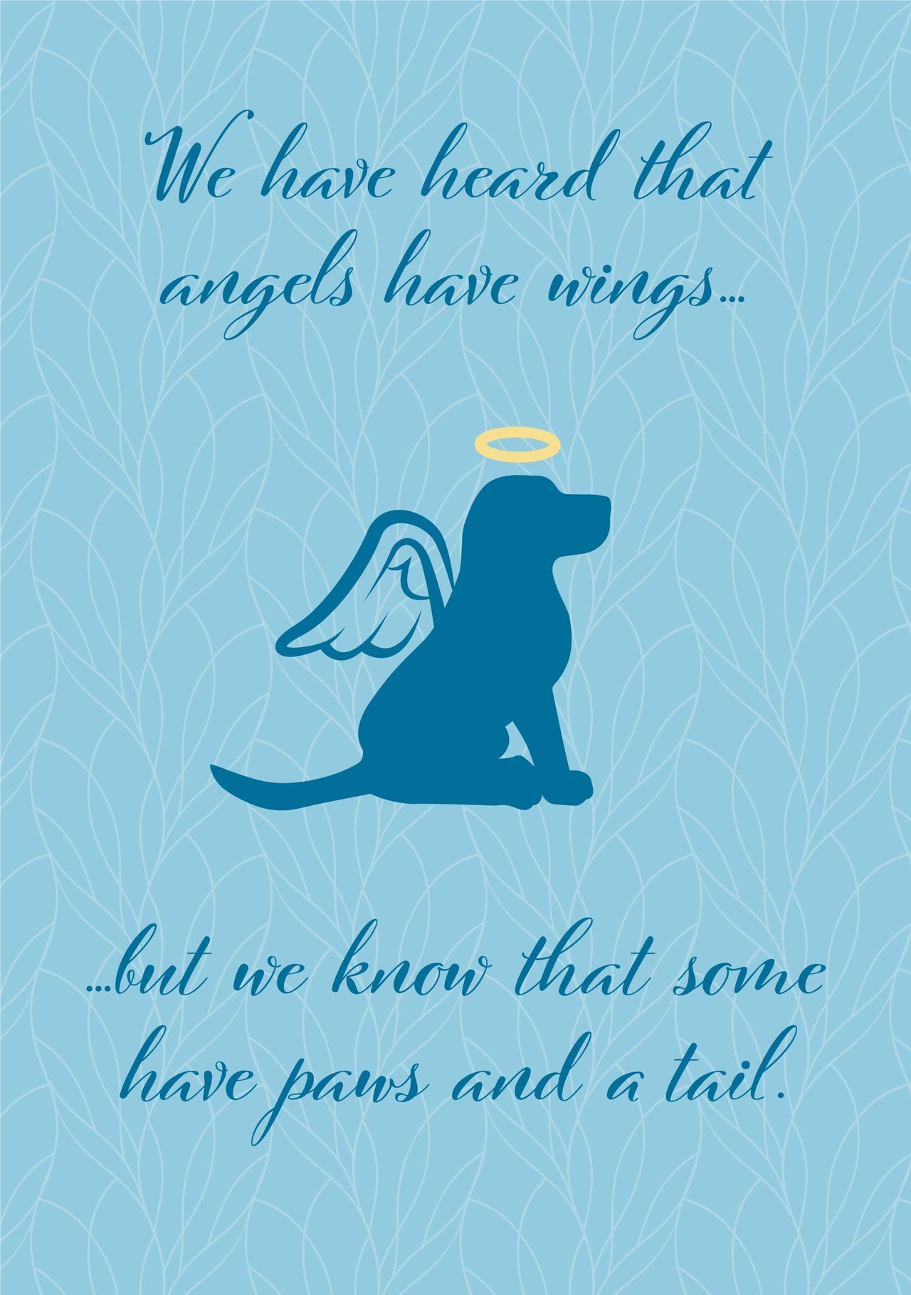 8195 Dog Sympathy Card Front
