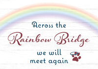 Thumbnail for Sympathy Dog Card - Across the Rainbow Bridge