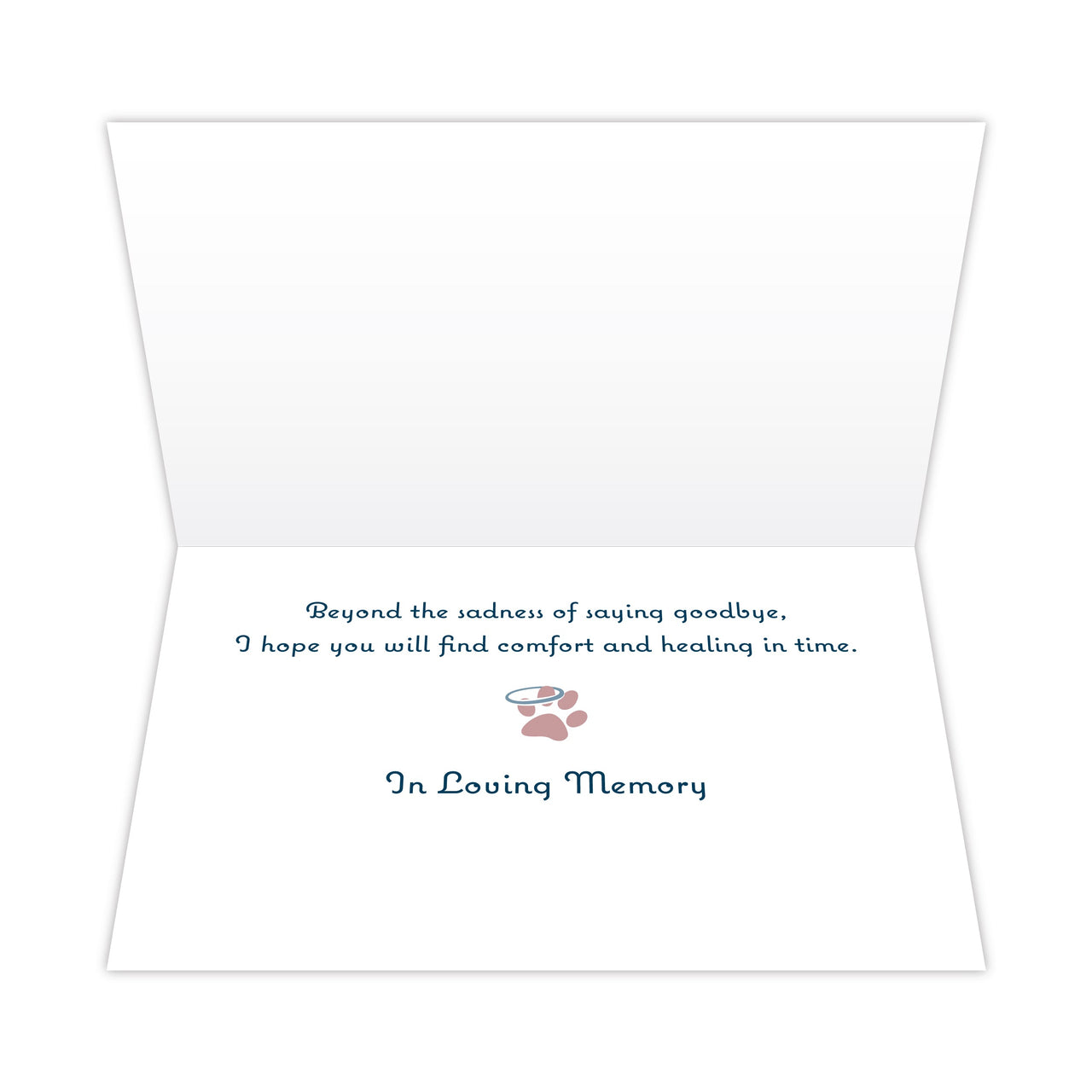 Sympathy Dog Card - Across the Rainbow Bridge