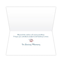 Thumbnail for Sympathy Dog Card - Across the Rainbow Bridge